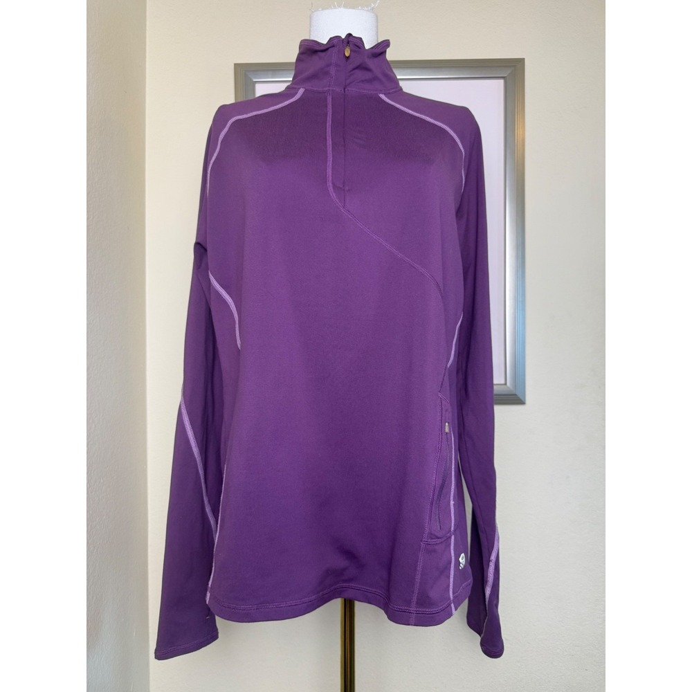 Mountain Hardwear Quarter Zip Outerwear Pullover Running |‎ Purple | Size XL